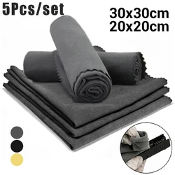 5Pcs/set Silicone Gun Cleaning Cloth Pistol Rifle Cleaning Wipes with Silicon Lint Free Gun Cloth Gun Cleaning Polishing Rags