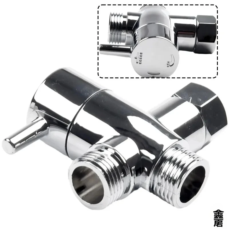 3 Way Shower Head Diverter Valve G1/2 Three Function Switch Adapter Connector Head faucet Bathroom Accessories 3 Way Shower Head - view 3
