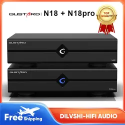 Gustard N18 N18pro Desktop Gigabit Network Switch HiFi Audio Ethernet Switch SFP+10M/100M/1000M Adaptive Ethernet Interface