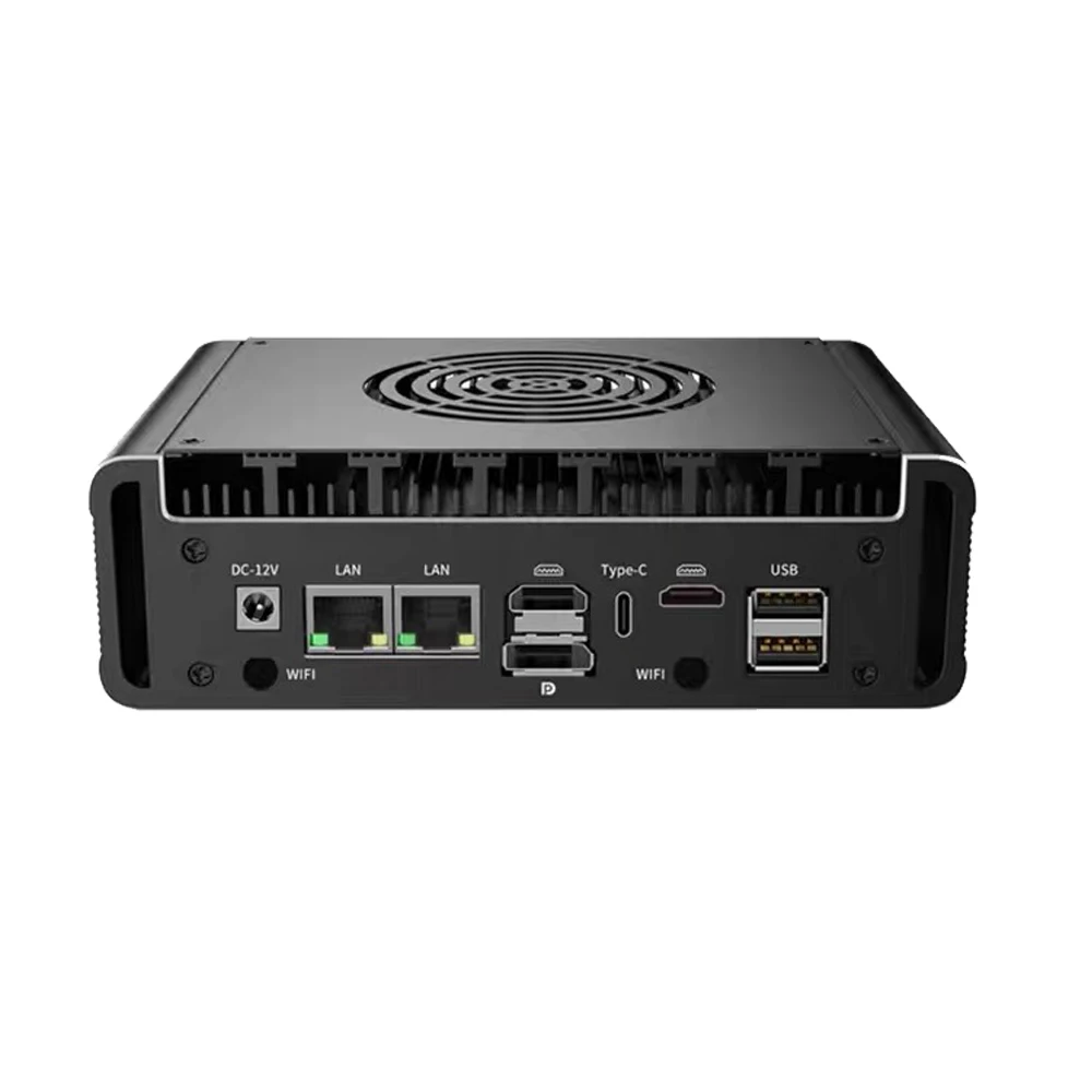 Intel N150 Desktop Indutrial Computer 2xRs232 COM Serial Dual Network Triple screen N100 Mini PC Firewall Appliance Wifi 4G