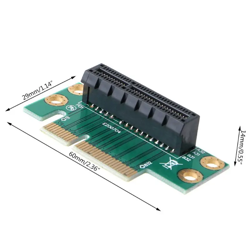 PCI PCI-E 1X 4X 8X Adapter Riser Card 90 Degree Riser Converter Card For 1U/2U Server Chassis Computer