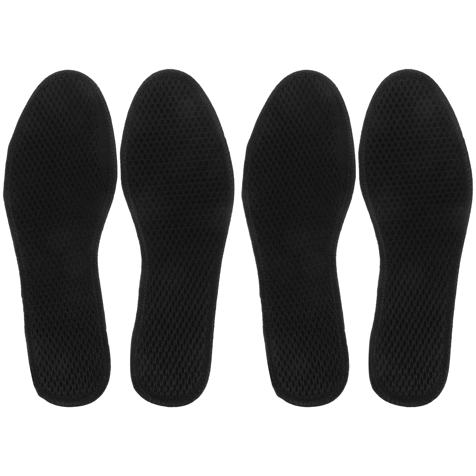 2 Pairs Insole Foot Care Insoles Bamboo Charcoal Shoes Accessories Black Cushion
