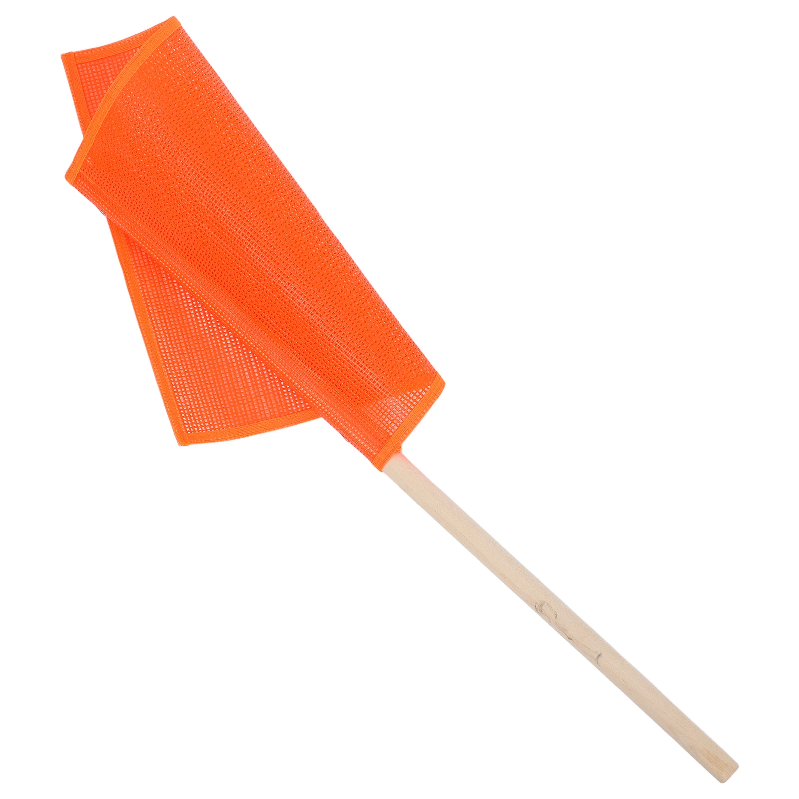 

Traffic Safety For Truck Handheld Wooden Pole Warning Durable Wind Resistant Highway Construction Site Use Hand Waving Transport