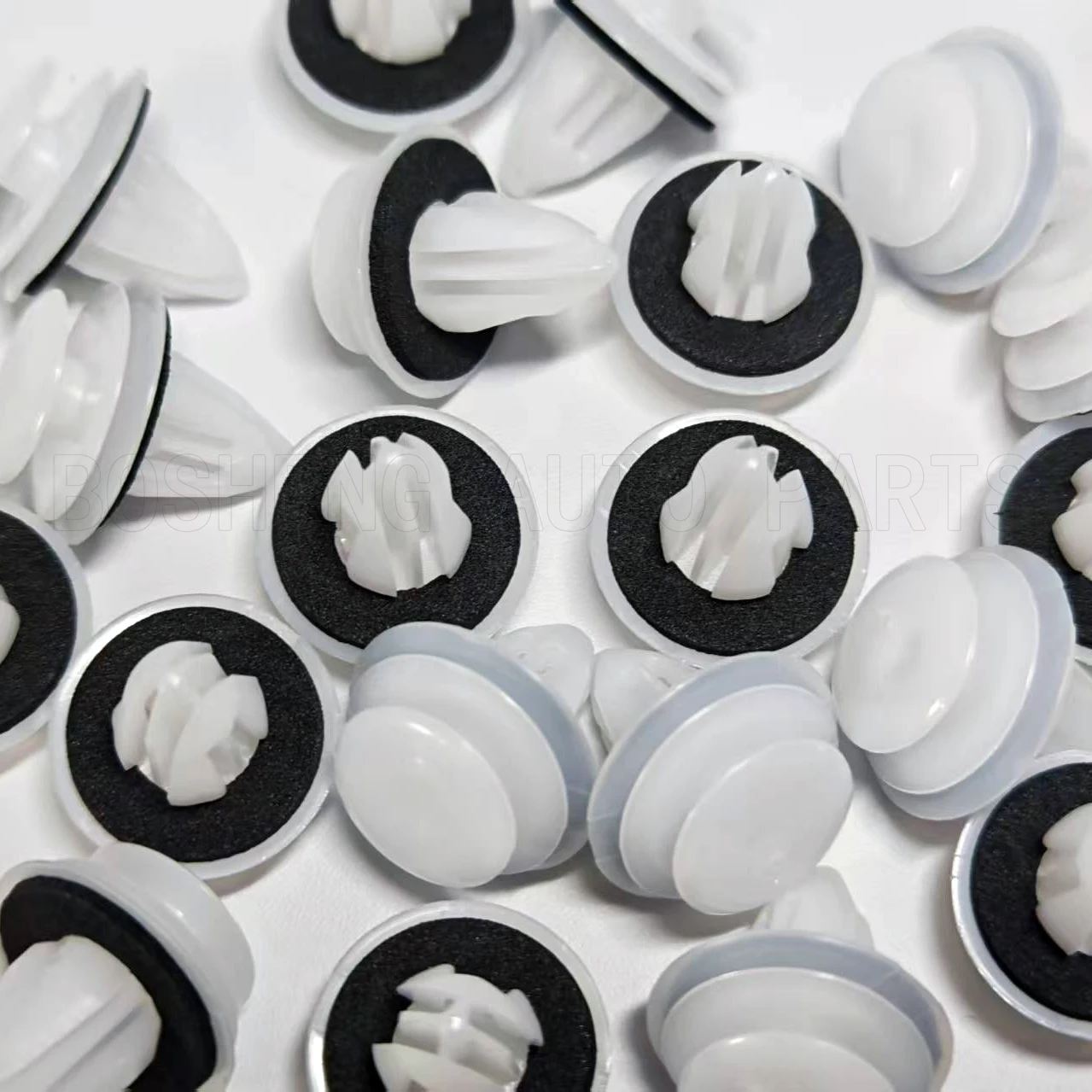 50 Pieces/lot Universal Car Door Panel Clip - High Quality Nylon with Cushion Pad, Anti-Rattle Fastener
