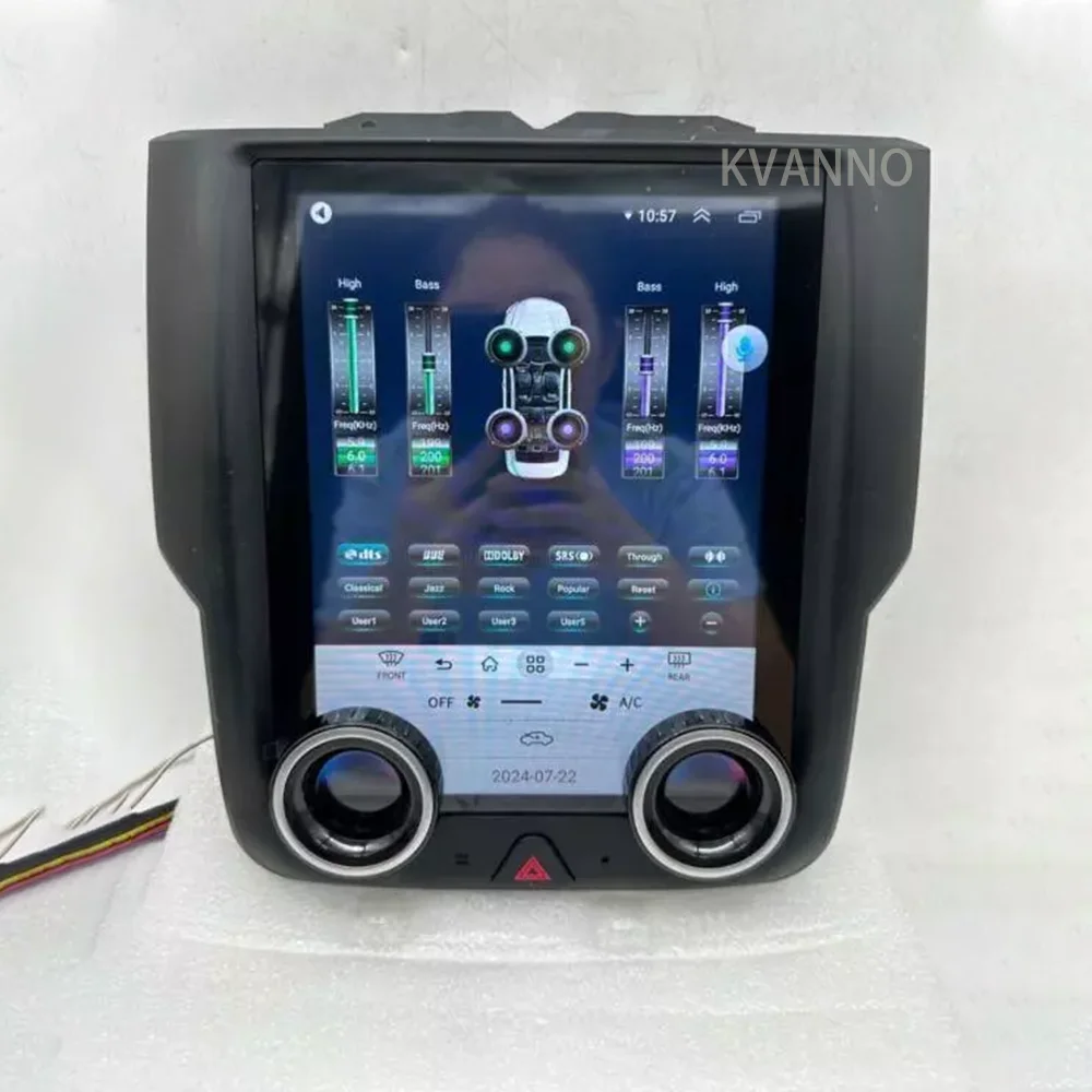 8Core 8G+256G لـ Dodge RAM 2013-2015 أنظمة ذكية للسيارات Android14 Auto Carplay BT IPS مشغل الوسائط المتعددة للسيارات GPS DSP