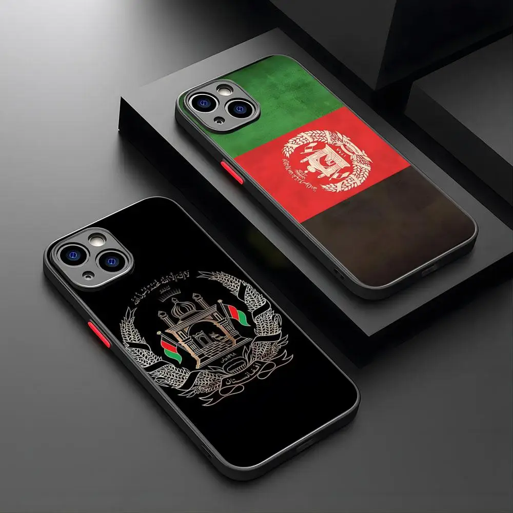 

Чехол для телефона с флагом Афганистана для iPhone 16 15 Sexy 14 12 13 11 Pro Max XR XS Mini X 7 8 Plus, матовый чехол