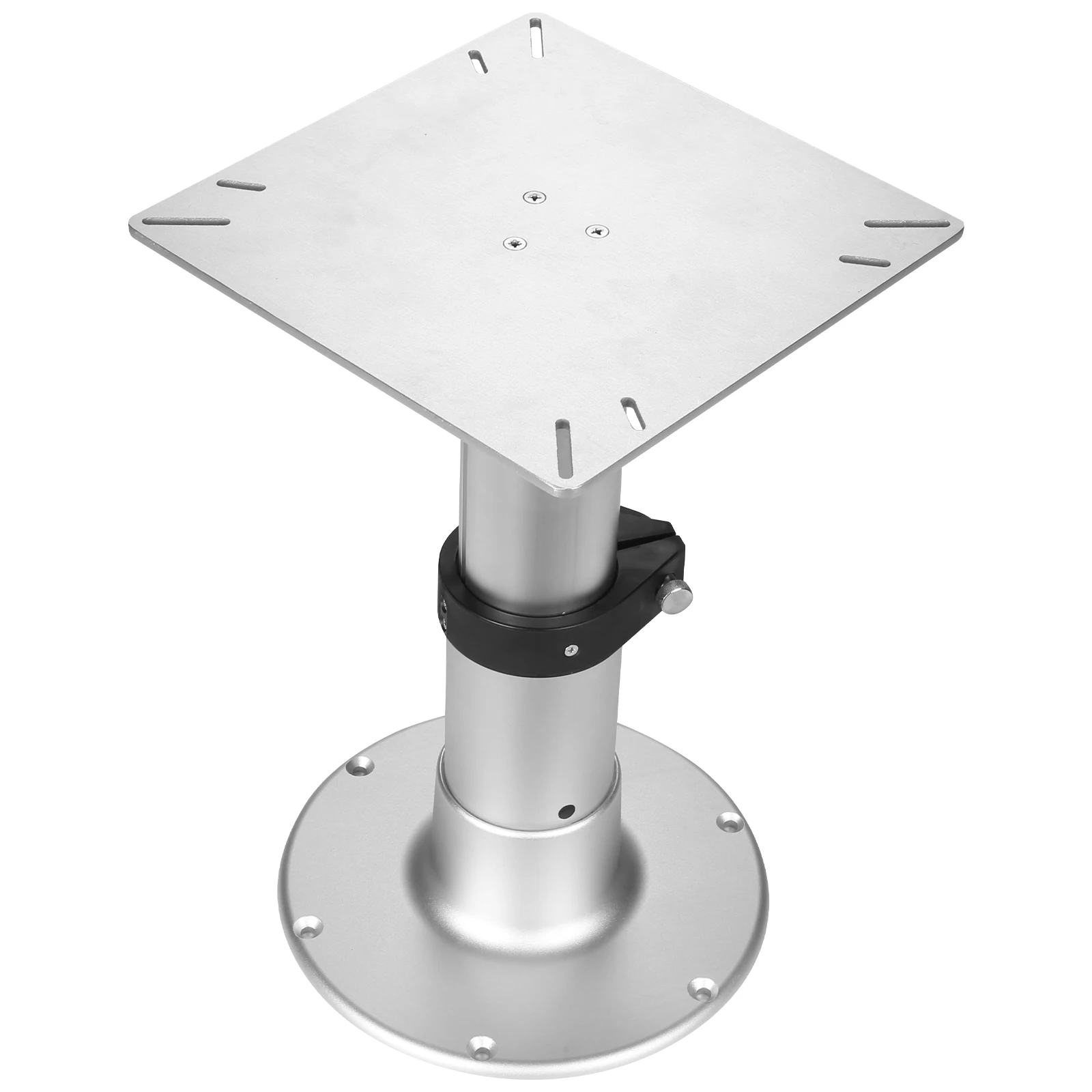 

RV Table Base Stand Leg Detachable 3-Level Telescopic Aluminum Alloy 13-28 Inch Height Range with Gas Lift for Marine Boat Yacht