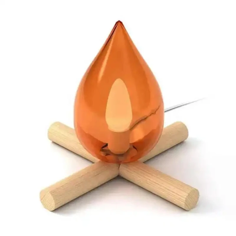

Flame night light atmosphere bedroom bedside sleeping table lamp creative birthday gift decoration
