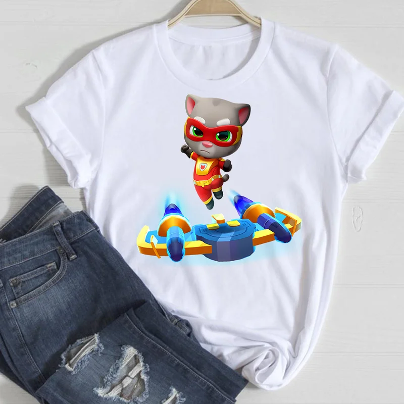 Talking Tom Heroes Heat Transfer Clothes Stickers for Clothing Print Cartoon Patches Iron-on Transfer Boys DIY Garment Jacket
