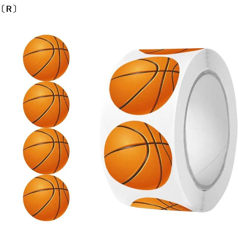 

SelbstR Selbst500 шт./рулон футбольные мячи баскетбол спортивные наклейки 2,5 см/1,0 дюйма 16 дизайнов наклейки Diy украшения подарки для различной упаковки