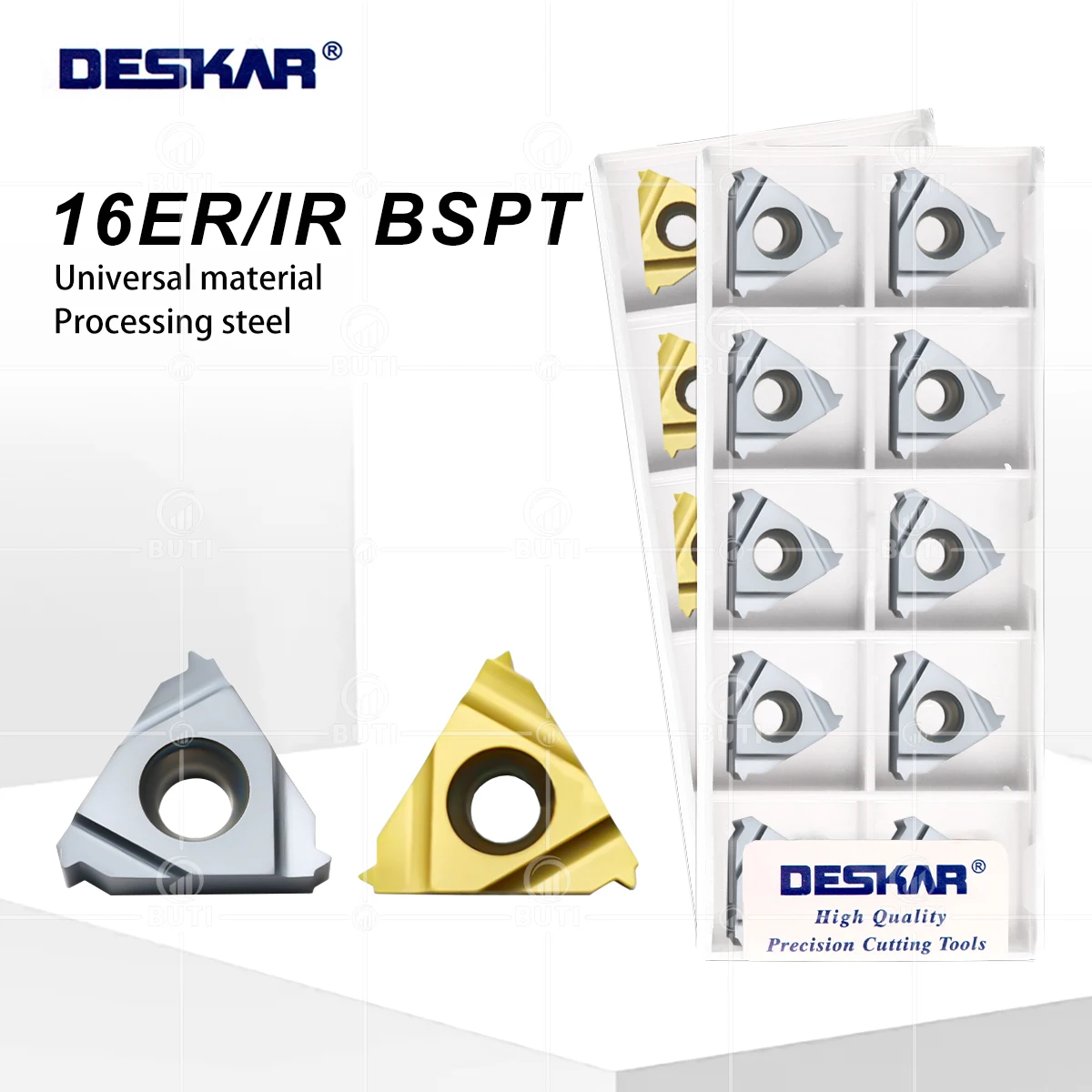 

DESKAR 100% оригинал 16ER 16IR 11BSPT 14BSPT 19BSPT LDA LDC инструмент для токарной обработки резьбы из сплава для обработки стали и универсального лезвия