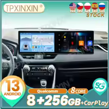 For Toyota RAV4 2020~2024 Qualcomm Android Carplay Dual Screen Car Radio Stereo Automotive Multimedia Player GPS Navi Head Unit - AliExpress 