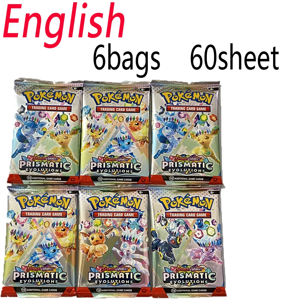 IN Stock 30-60Pcs/Set English TCG: Ecarlet & Violet Etsncelles Astral Radiance Obsidian Flames Booster Card PokémonCard Game