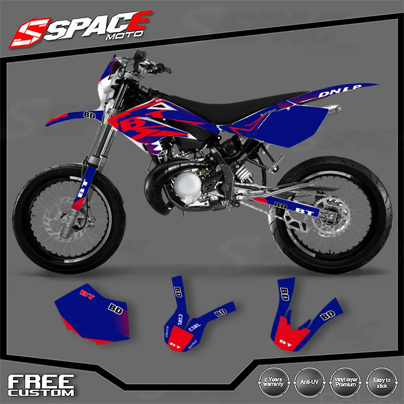 

SPACE Custom Motorcycle Graphics Background Decal for Beta RR 50 2006 2007 2008 2009 2010 Enduro Stickers Kits 05