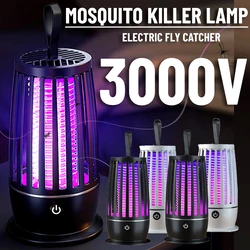 Portable Mosquito Killer Lamp USB Rechargeable Electric Fly Trap Zapper Insect Killer Repellent Outdoor Mute Anti Mosquito Lamp