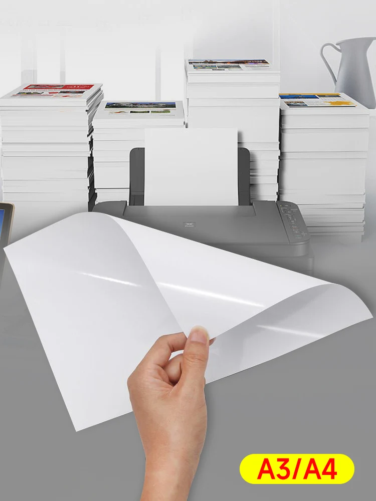 A4 50sheets A5 A6 100sheets 135g 150g high Glossy Self Adhesive Inkjet Printing with back glue sticker photo paper