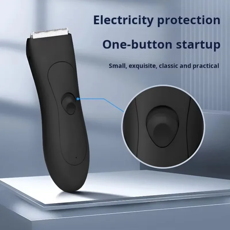 男性用体毛トリマー,シェーバー,ボール,股間,陰部,交換可能,セラミックブレード,グルーマー,電気かみそり,防水,IPX-7