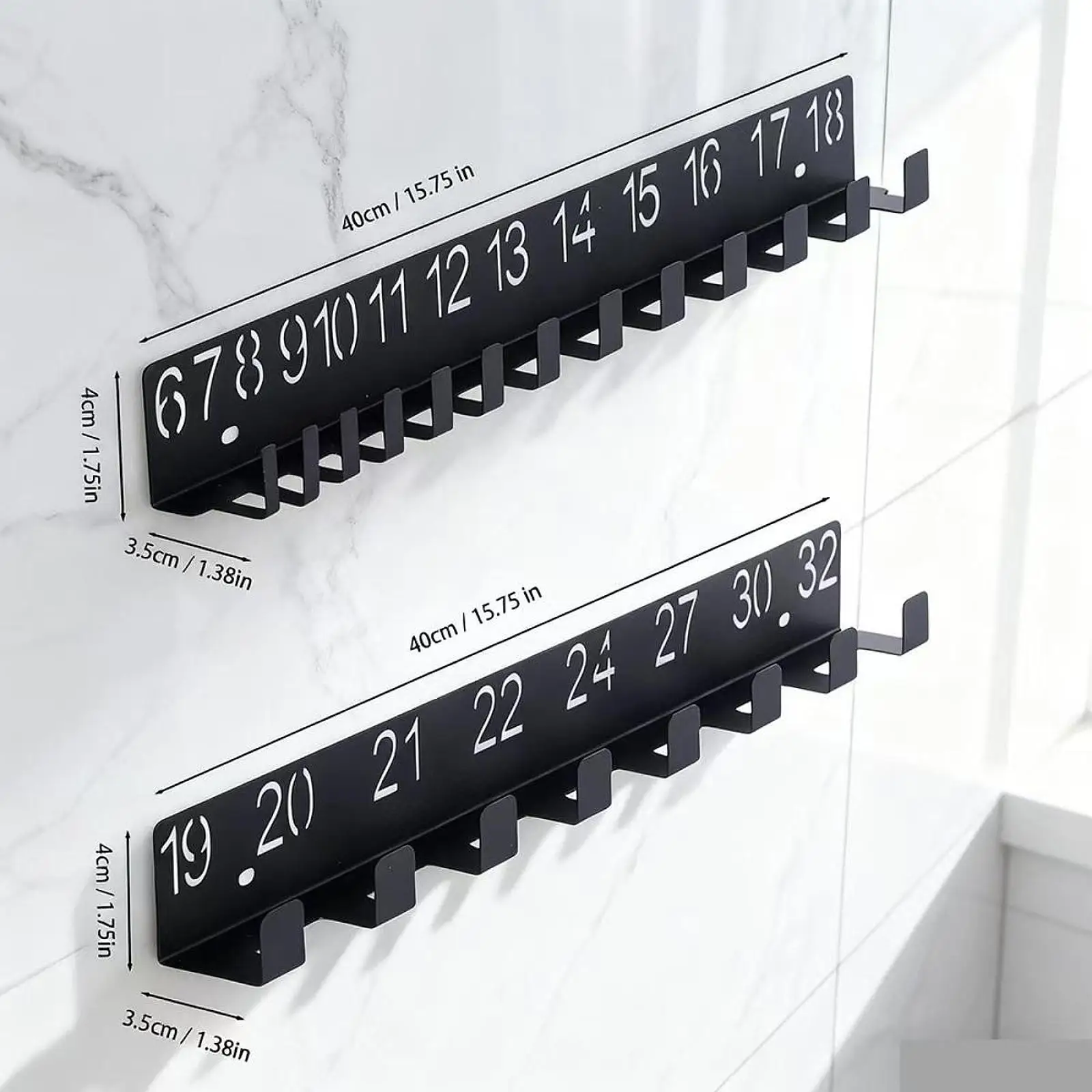 Metal Wall Tool Organizer Sturdy Wrench Storage Holder Display Rack Hanging Key Hanger for Kitchen Workbench