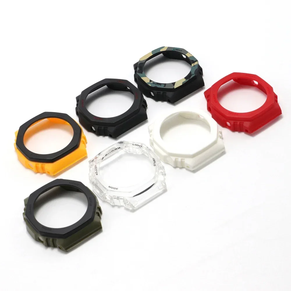 Silicone strap watch case suitable for GA2100 modified accessories for GA-2100 GA-2110 men's and women's strap watch accessories