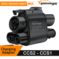 GUWIEYG CCS2 to CCS1 EV Charger Adapter350A 350kW DC 1000V Fast Charging Fit for CCS2 EV Portable Charger and CCS1 Standard Cars