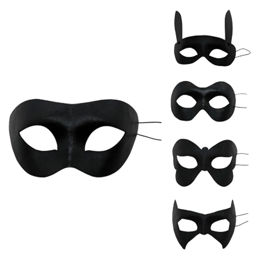 Halloween Masquerade Half Face Mask For Party Costume Ball PVC Borderless Mask Halloween Christmas Party Beauty Mask  mascaras