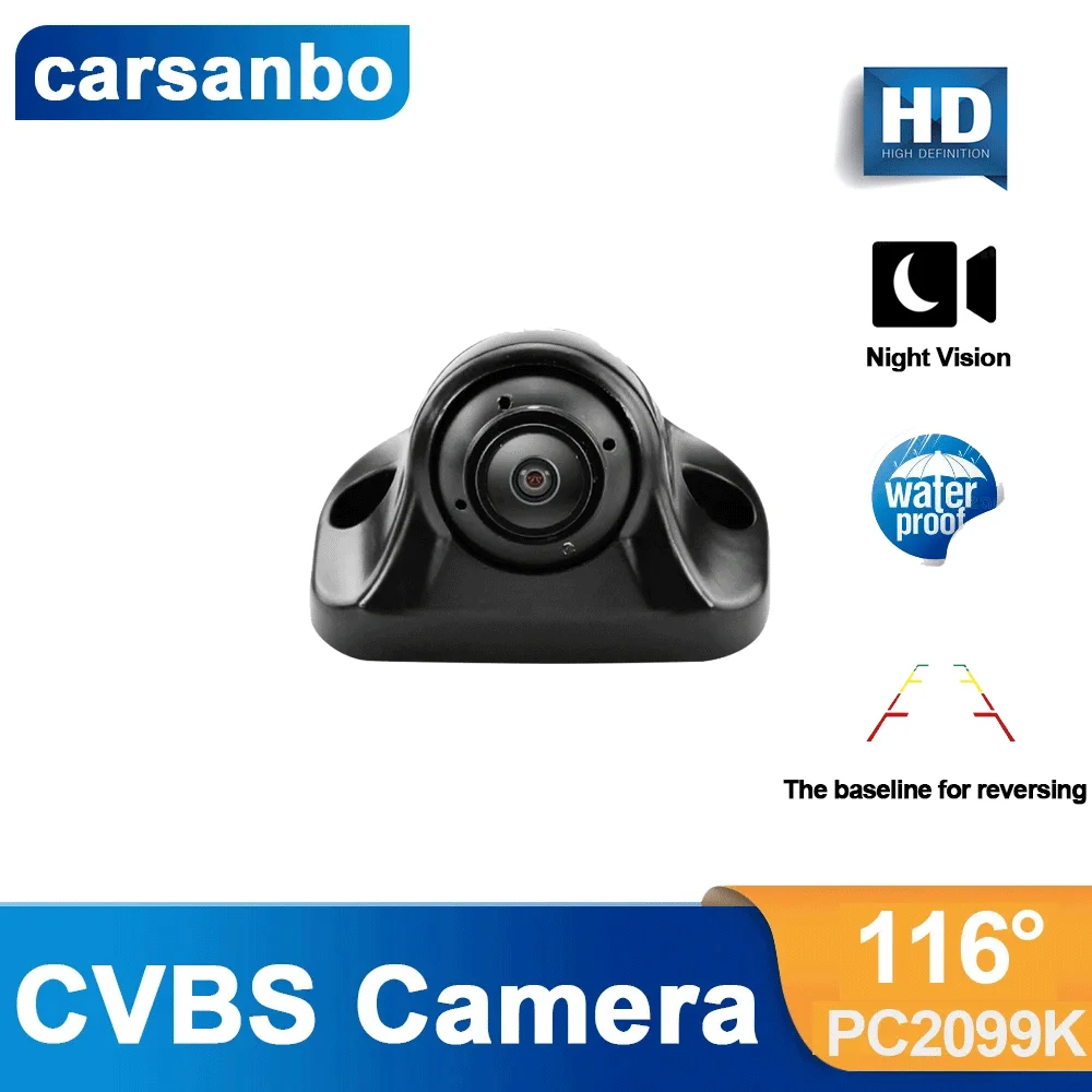 

Carsanbo CVBS Car Rear View Camera HD Reversing Input Backup Camera Auto Night Vision Waterproof 140°view Angle Car Accessories