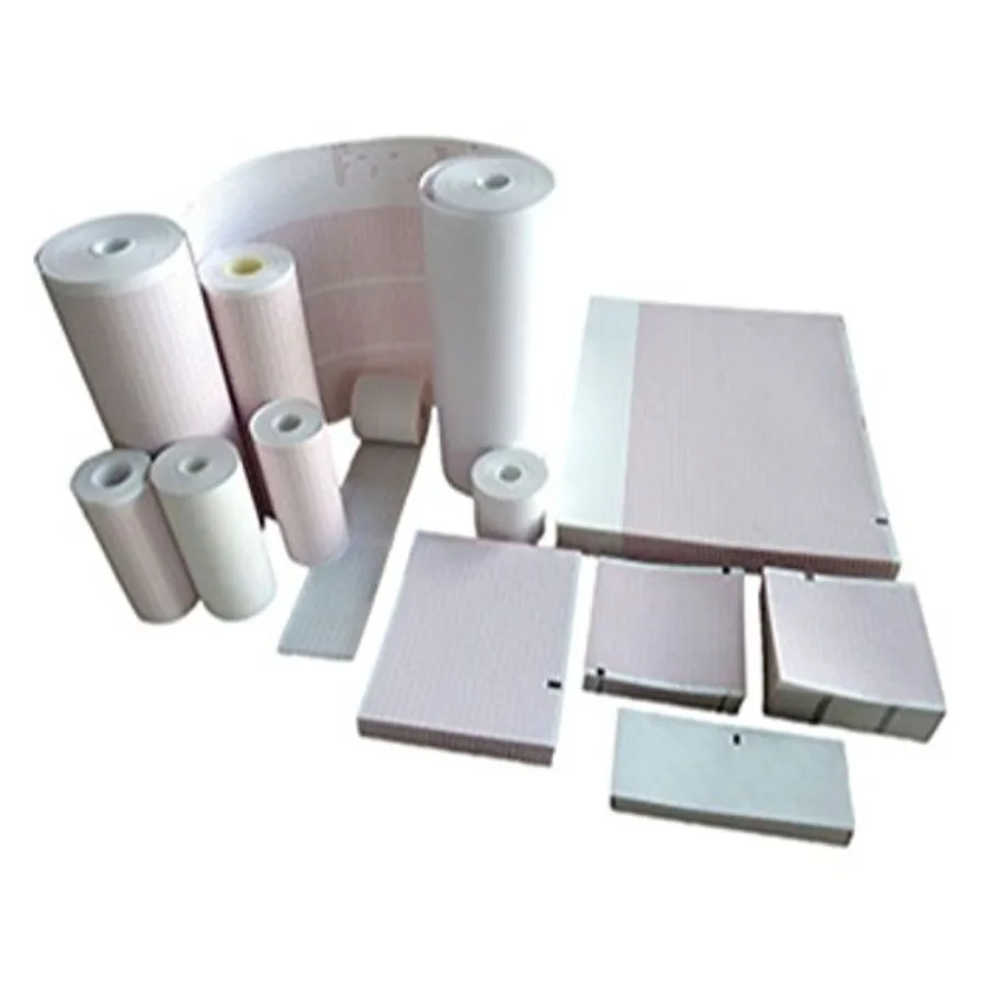 ECG EKG Paper 7873 Thermal Recording Sheets 30 Packs per Case for Medical Monitoring Devices White High-Quality Thermal Print M
