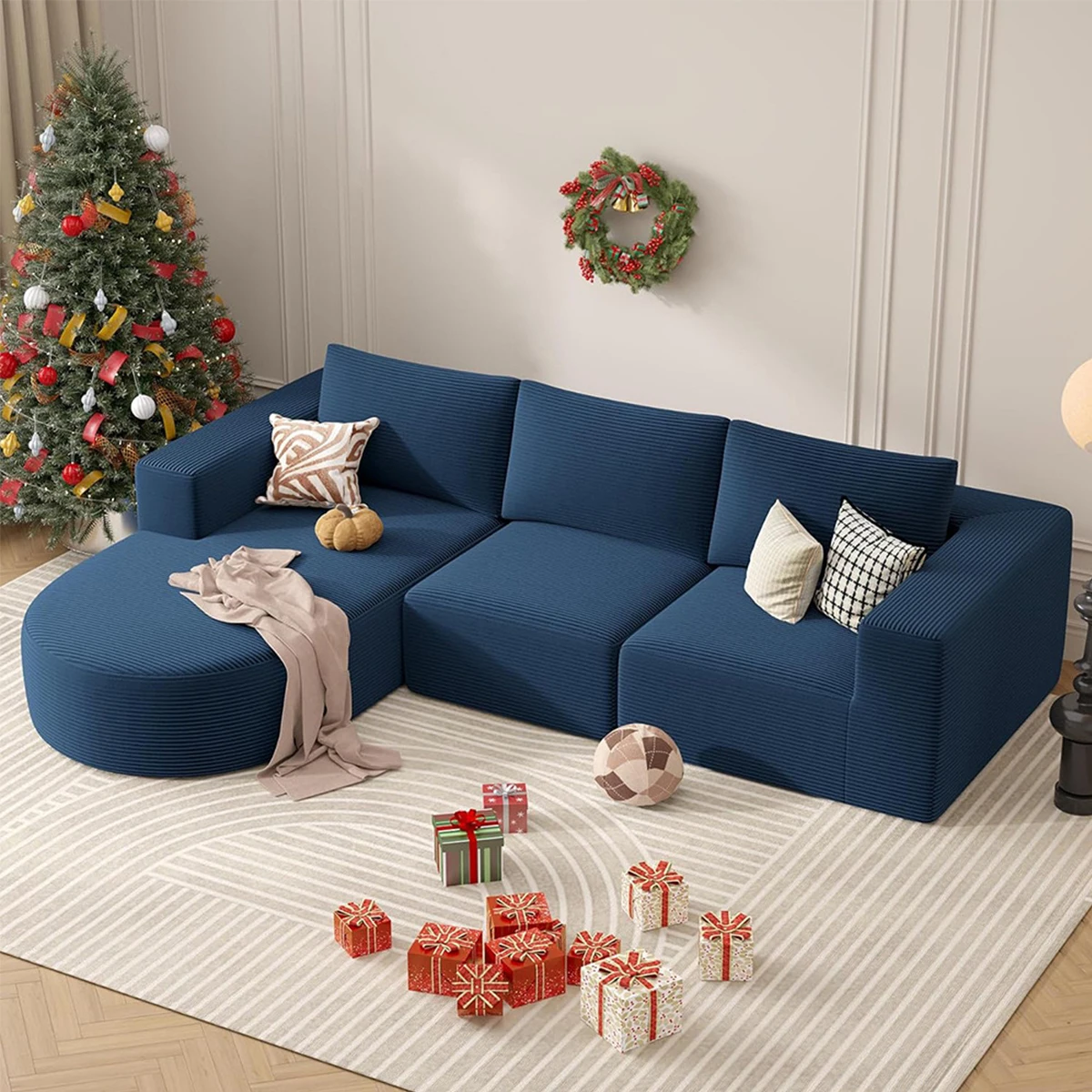 

The new L-shaped compression sofa is now a soft popular compression home vacuum sofa with a lounge area