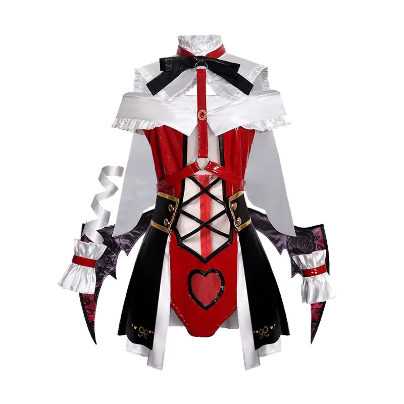 

NEEDY GIRL OVERDOSE Rain Ame Adult Women Cosplay Costume Dress Wings Headwear Socks Neck Ornament Uniform Suit Carnival Outfits