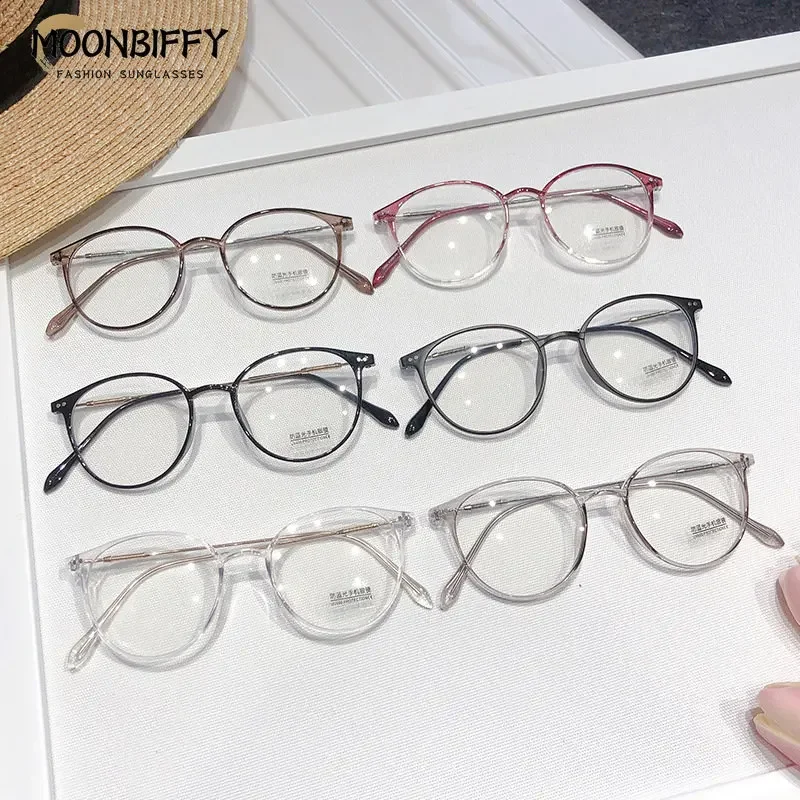 New TR90 Myopia Frames for Men and Women Retro Oval Spring Leg Optical Frames Fashion Hot Sale Glasses Frames Wholesale