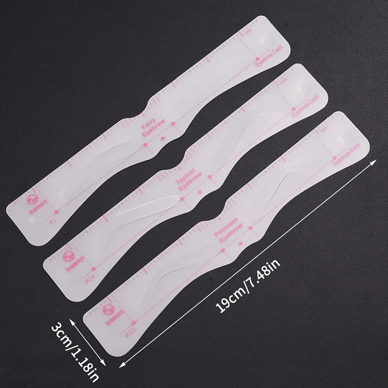 24 Style Fixable Eyebrow Stencil Card Grooming Brow Shaper Template Reusable Stickers Makeup Drawing Eyebrow Stamp Beauty Tools
