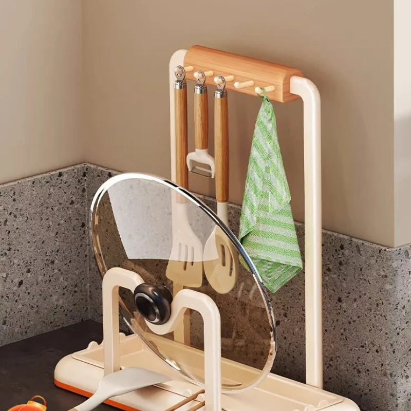 

Spatula Rack Countertop Cutting Board Lid Placement Artifact Storage Rack