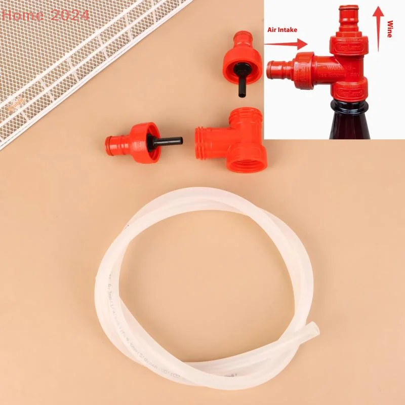 

1Set Carbonation Cap Tee Piece For PET Bottle Beer Soda Water Soft Drink Home Brewing Accessories