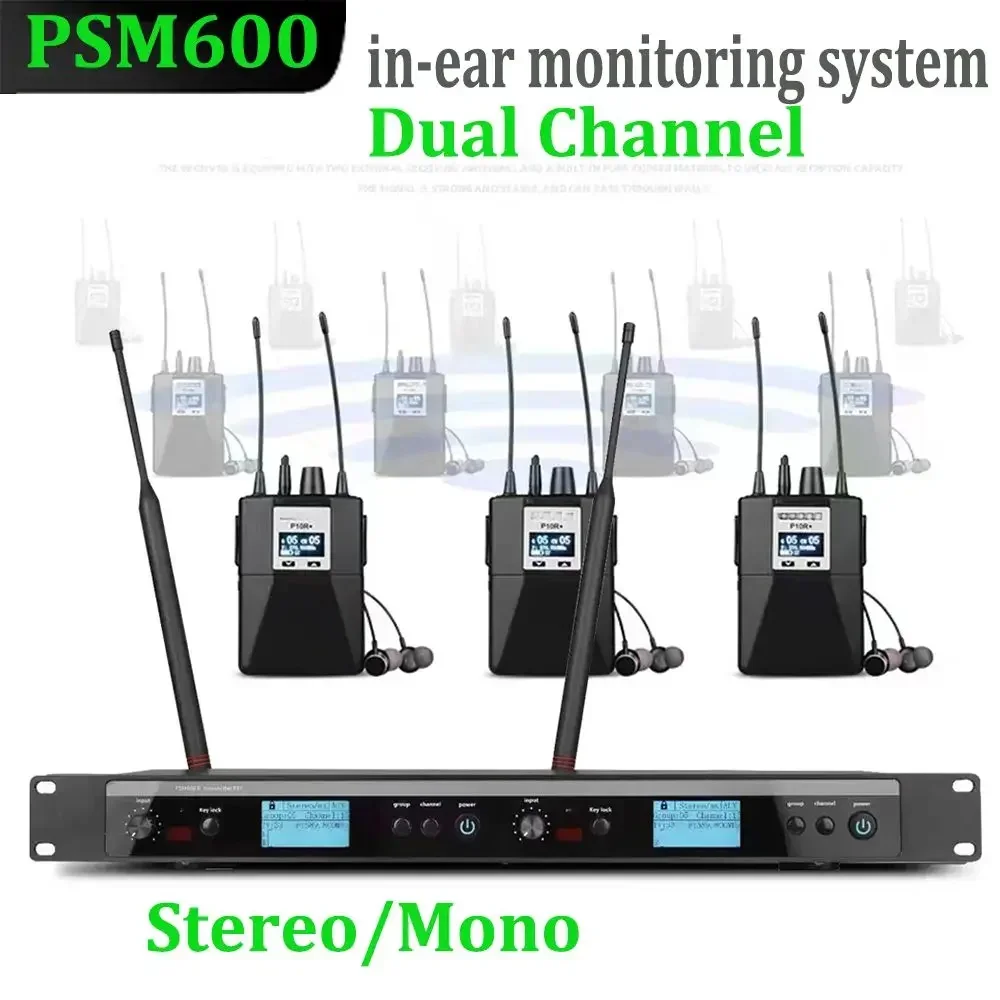 PSM600 In-Ear  System Dual Channel Stage Personal Wireless In-Ear  Digital DSP Sound Processor