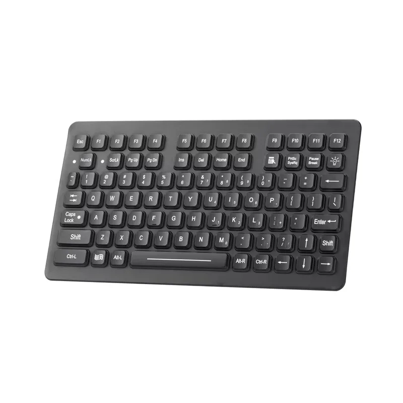 

88-Key Waterproof Dustproof IP66 Compact Backlight USB Interface Silicone Industrial Keyboard