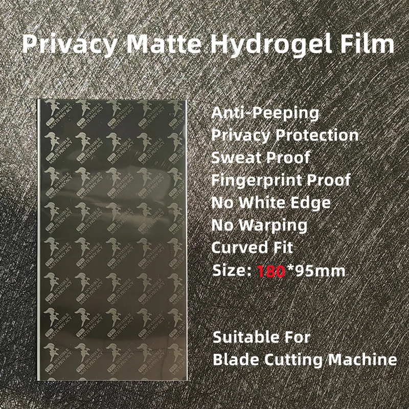 Imagem -06 - Filme de Hidrogel hd para Máquina de Corte a Laser Matte Phone Screen Protector Anti Blue-ray Privacidade Lâmina 50 Pcs 190x95 mm