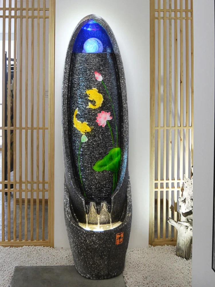 Housewarming Opening-up Gifts Water Fountain Decoration Waterscape Living Room Entrance Office Fortune Decoration