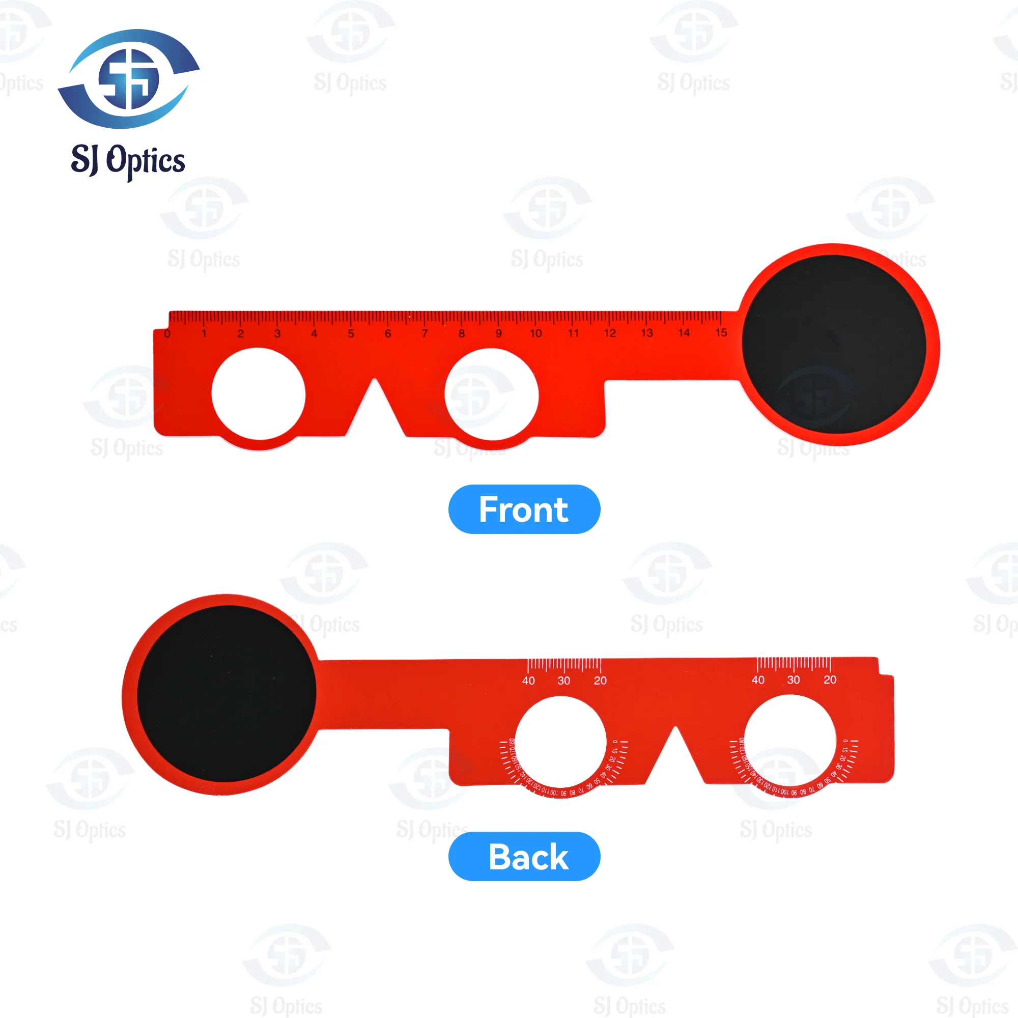 Optical PD Ruler with Integrated Occluder – Professional Eye Examination Tool