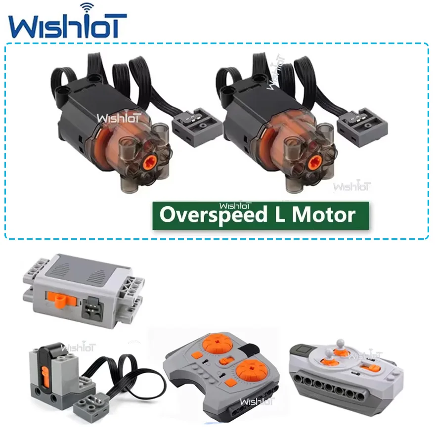 

Overspeed L Motor Technology Building Blocks Parts Remote Control Motors Modified Toys DIY Moc Bricks Power Function Accessories
