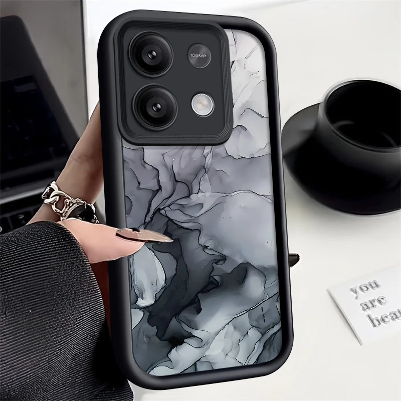 Marble Case For Xiaomi Redmi Note 13 14 Pro Plus Note 15 14 12 11 Pro 5G Poco X6 X5 F6 14T 13T Pro Soft TPU Silicone Phone Cover
