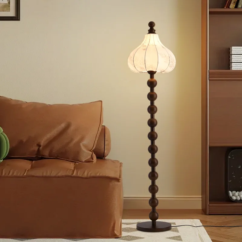 

Walnut creative living room floor lamp hotel bedroom bedside study atmosphere vertical decoration