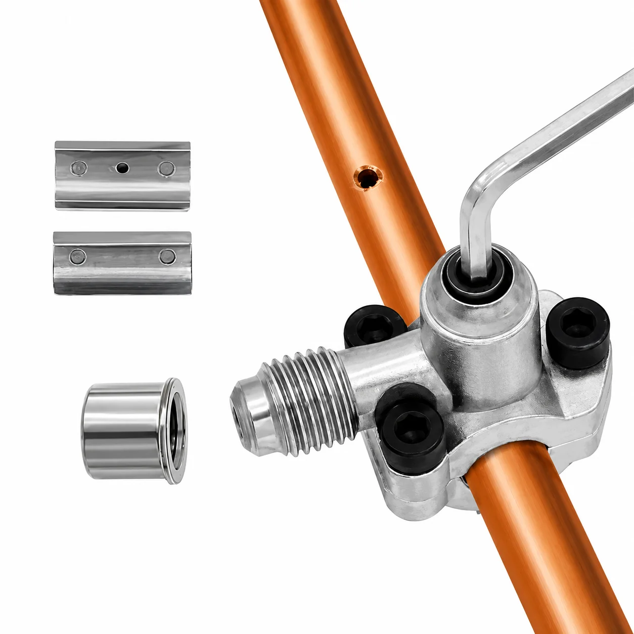 Line Piercing Valve Kit Bpv-31 Maintenance Zinc Alloy Refrigerator Tap Valve Replacement for 6 To 10MM Copper Tubes