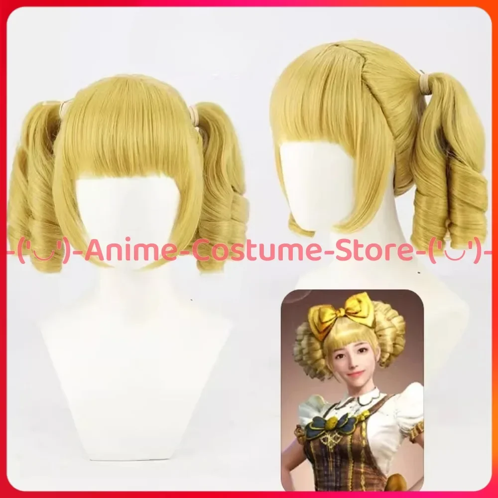 

Peace Elite Game Sweetheart Chocolate Cosplay Wig Anime Game Character Halloween Carnival Party Costume Wigs Heat Synthetic Hair