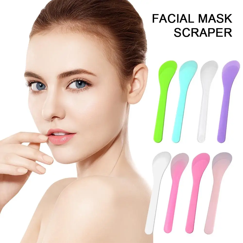 Makeup Cosmetic Spatulas Spoon Scraper Plastic Face Mask Eye Facial Cream Spoon Mixing Beauty DIY Stirring Tools Z3Y5