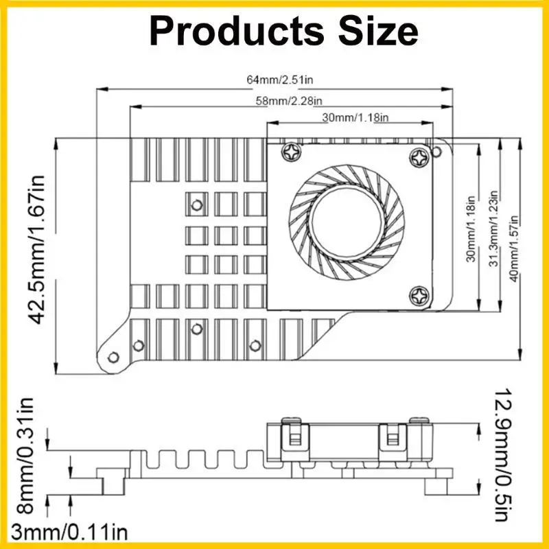PCIE TO M.2 Плата тепловая рассеяние для 5 для использования тяжелой нагрузки
