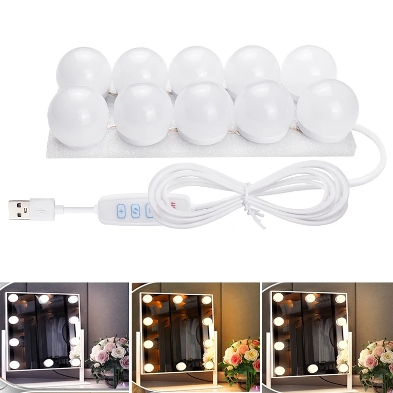 LED Makeup Light In Front Of The Mirror Without Punching Pasting Live Broadcast Studio Fill Light Dressing Table Mirror Light