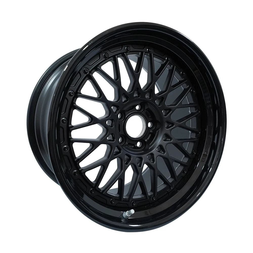 

Custom Rim Black Wheels with Lip 3 Piece Forged Wheel for Mustang