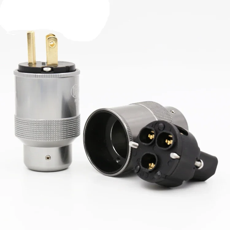 HI-End позолоченная вилка питания США HIFI США Шнур питания Штепсельная вилка IEC