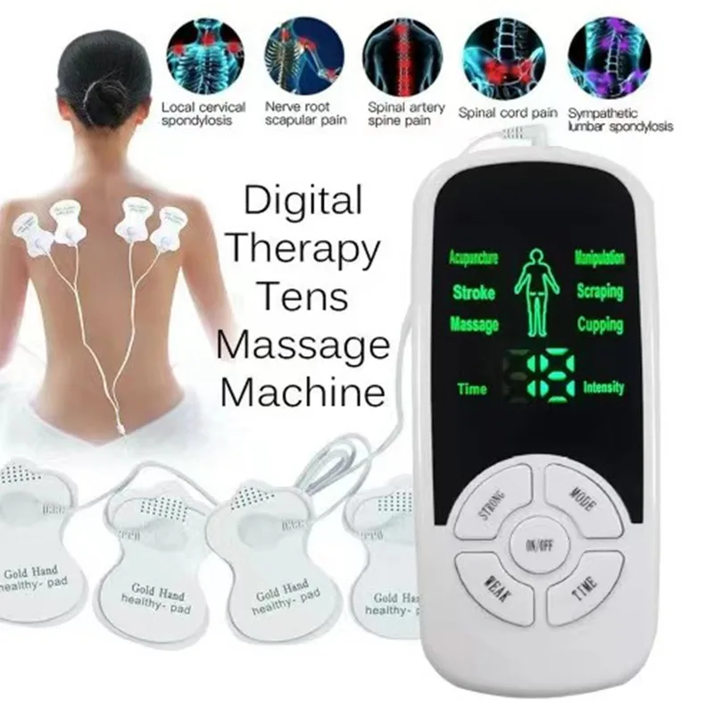 

Smart EMS/TENS Massager with Meridian Acupoints Targeting, Wireless Pulse Therapy for Back Pain Relief & Muscle Recovery