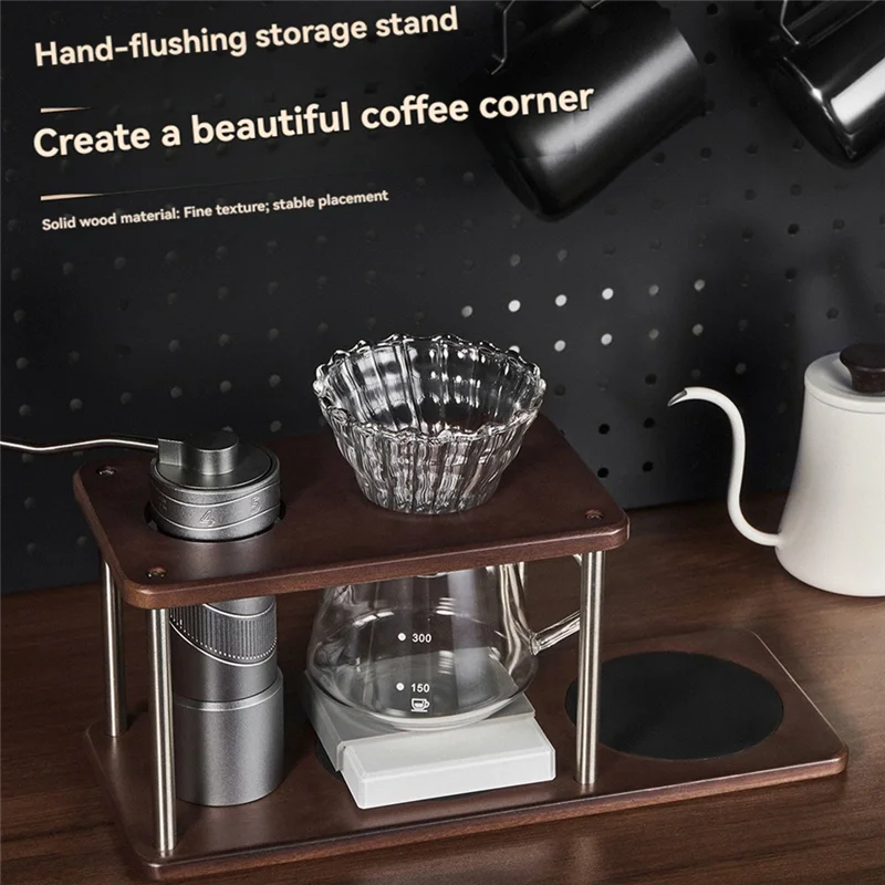 

A78E-подставка для капельницы для кофе, универсальный органайзер для кофе, деревянный органайзер для посуды с основанием, держатель фильтра для кофе